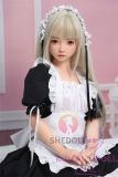 SHEDOLL Lolita type LuoXiaoYi  head 148cm/4ft9 normal breast head love doll body material customizable-Rabbit pajamas