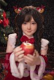 MLW doll Full Silicone Loli Love doll 145cm B-cup Rena head Face Makeup Selectable