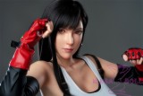 Game Lady Full silicone 168cm/5ft5 D-cup No.15-1 Tifa Lockhart From Final Fantasy VII Remake(FF7) head with realistic makeup, eyebrows and eyelashes implanted-Nurse's uniform