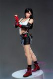 Game Lady Full silicone 168cm/5ft5 D-cup No.15-1 Tifa Lockhart From Final Fantasy VII Remake(FF7) head with realistic makeup, eyebrows and eyelashes implanted-Nurse's uniform
