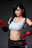 Game Lady Full silicone 168cm/5ft5 D-cup No.15-1 Tifa Lockhart From Final Fantasy VII Remake(FF7) head with realistic makeup, eyebrows and eyelashes implanted-Nurse's uniform