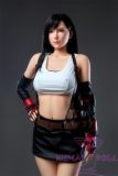 Game Lady Full silicone 168cm/5ft5 D-cup No.15-1 Tifa Lockhart From Final Fantasy VII Remake(FF7) head with realistic makeup, eyebrows and eyelashes implanted-Nurse's uniform