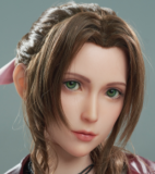 Game Lady Full silicone 168cm/5ft5 D-cup No.4 Aerith Gainsborough from Final Fantasy VII Remake(FF7) soft silicone version with realistic makeup