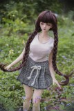 Mini Doll 60cm/2ft Big Breast  with X1 head Full Silicone Love doll easy to use easy to hide