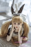 Mini Doll 60cm/2ft Middle Breast  with X2 head Full Silicone Love doll easy to use easy to hide