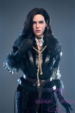 Game Lady Full silicone 168cm/5ft5 D-cup No.12_1 Yennefer from The Witcher 3: Wild Hunt soft silicone version with realistic makeup