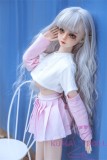 Mini Doll 60cm/2ft Middle Breast  with X8 head Full Silicone Love doll easy to use easy to hide