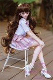 Mini Doll 60cm/2ft Big Breast  with X11 head Full Silicone Love doll easy to use easy to hide