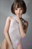 MLW doll Loli Sex Doll 138cm/4ft5 AA-cup Ali Hard Silicone material head with craftman makeup(makeup selectable)