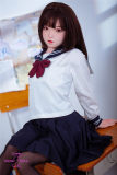 FUDOLL Sex doll Silicone head #8 head 136cm /4ft5 A-cup TPE body