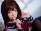 FUDOLL Sex doll Silicone head #8 head 136cm /4ft5 A-cup TPE body