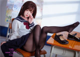 FUDOLL Sex doll Silicone head #8 head 136cm /4ft5 A-cup TPE body