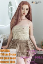 FANREAL 158 cm/5ft2 B-Cup F8 Qian Head Full Size Lifelike Silicone Sex Doll - Dresses
