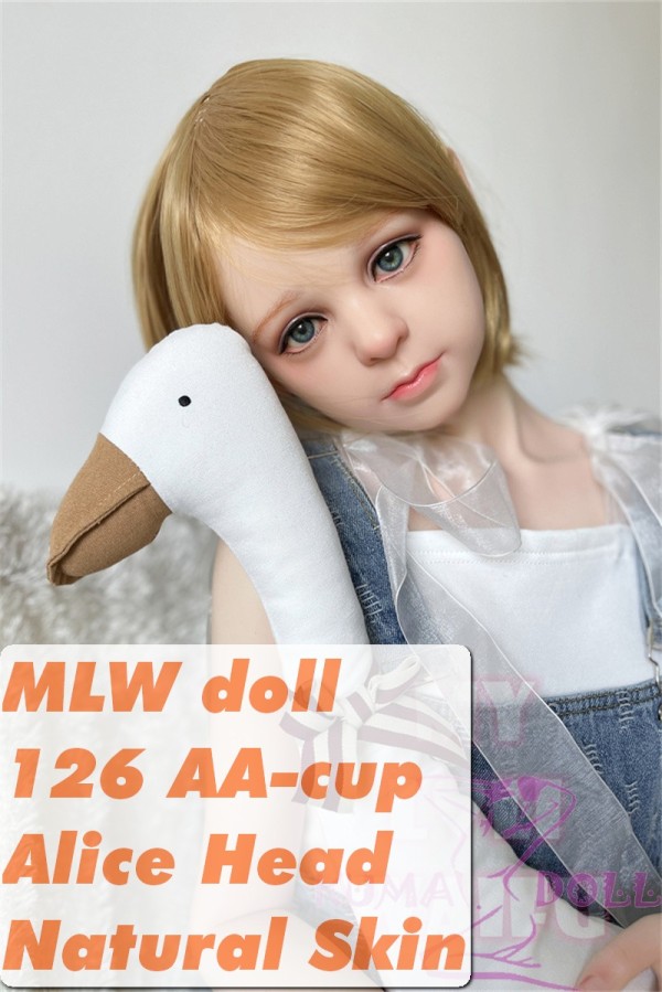MLW doll Loli Full Silicone Sex Doll 138cm/4ft5 AA-cup #54 Alice Hard Silicone material head with normal makeup(makeup selectable)