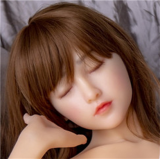 MLW doll Loli Full Silicone Sex Doll 138cm/4ft5 AA-cup #53 Sana Hard Silicone material head with normal makeup(makeup selectable)