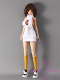 Mini doll Full Silicone 62cm/2ft big breast silicone Qiqi head body costume sexable