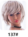 JY Doll TPE Material Love Doll 163cm/5ft3 H-Cup Silicone Tifa Head with body makeup-Black Dress