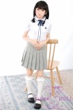 MLW doll Loli Sex Doll 138cm/4ft5 AA-cup #53 Sana Hard Silicone material head with normal face makeup(makeup selectable)