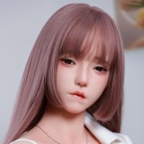 SHEDOLL Lolita type 148cm/4ft9 normal breast Coco head love doll body material customizable-White T-shirt