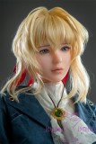 Game Lady Full silicone 156cm/5ft1 E-cup Anime No.12 Violet from Violet Evergarden head soft silicone version with realistic makeup