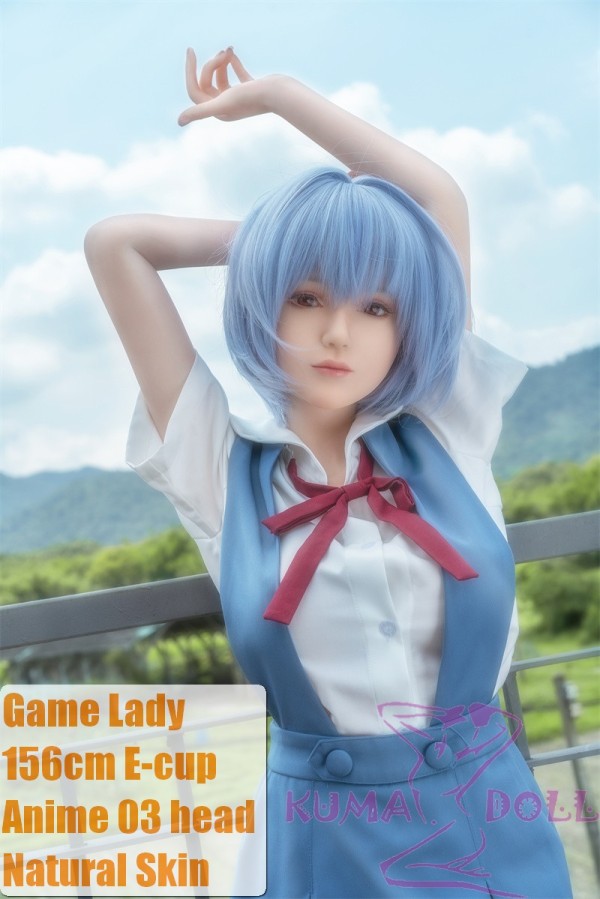 Game Lady Full silicone 156cm/5ft1 E-cup Anime No.3 Rei Ayanami from Neon Genesis Evangelion (EVA )soft silicone version with realistic makeup