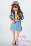 MLW doll Loli Sex Doll 126cm/4ft1 AA-cup Haruki silicone head with TPE material body+head+makeup selectable