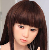 MLW doll Loli Sex Doll 126cm/4ft1 AA-cup Haruki silicone head with TPE material body+head+makeup selectable