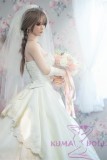 FUDOLL Sex Doll #J019 head 150cm/4ft9 B-cup High-grade silicone head + TPE material body Wedding dress