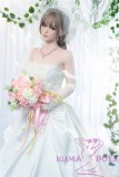 FUDOLL Sex Doll #J019 head 150cm/4ft9 B-cup High-grade silicone head + TPE material body Wedding dress