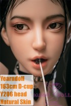 Yearndoll Y206 head 163cm E-cup 【Premium Version】latest work with mouth open/close function silicone head life-size sex doll