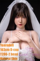 Yearndoll Y206-2 head 163cm E-cup 【Premium Version】latest work with mouth open/close function silicone head life-size sex doll