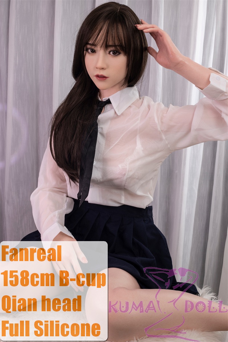 FANREAL 158 cm/5ft2 B-Cup F8 Qian Head Full Size Lifelike Silicone Sex Doll - JK