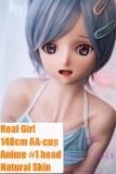 Real Girl Anime #1 head 148cm A-cup|kumadoll
