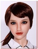 Sanhui 160cm/5.25ft C-cup AIO Seamless Neck Silicone Ultra Realistic Sex Doll #23