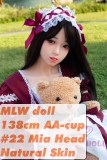 MLW doll Loli Full Silicone Sex Doll 138cm/4ft5 AA-cup #22 Mia head|kumadoll