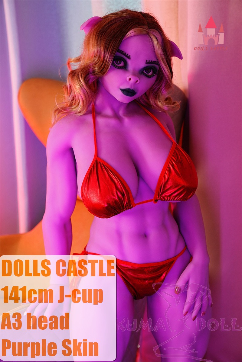 Dolls Castle Sex Doll 141cm/4ft6 J-Cup with A3 Piggie  Head TPE Material