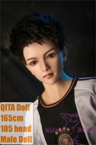 Qita Doll Qing head 165cm/5ft7 full silicone Penis fixed Male Sex Doll