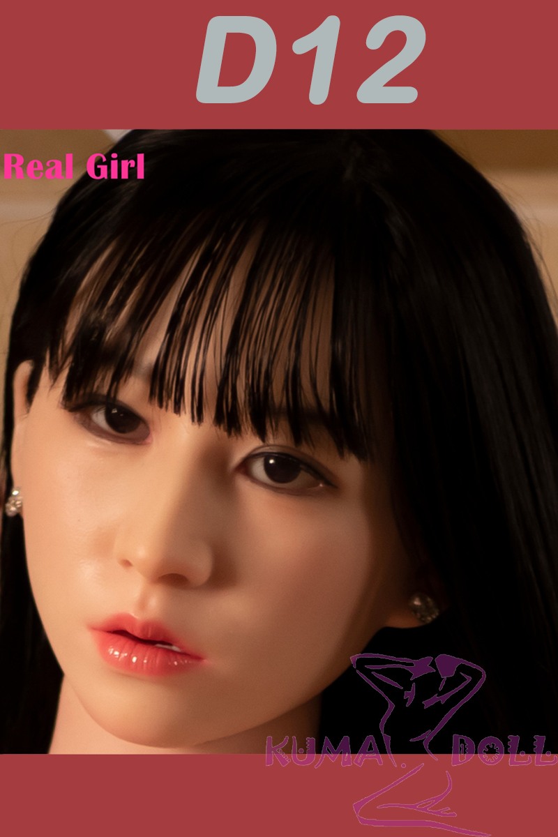 Real Girl head only D12 soft Silicone head M16 bolt Craftsman make selectable