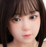 MLW doll Loli Sex Doll 148cm/4ft8 B-cup Ali Hard Silicone material head (makeup selectable) with TPE body