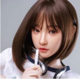 MLW doll Loli Sex Doll 145cm/4ft8 A-cup Haruto hard silicone head +TPE material body+makeup selectable