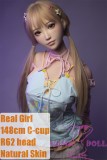 Real Girl Doll 148cm/4ft9 C-Cup TPE Sex Doll R62 head|kumadoll