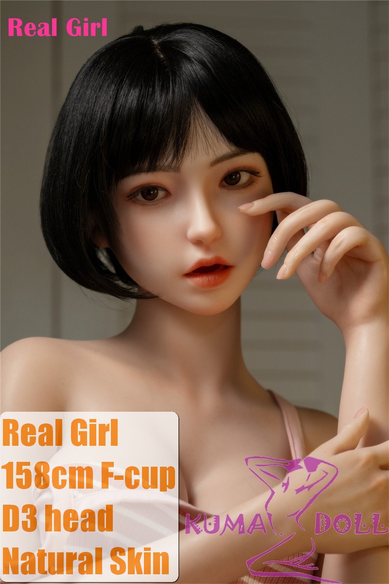 Real Girl Doll 158cm/5ft2 F-Cup Silicone Sex Doll D3 Soft Silicone head with oral function and mouth open/close function