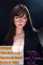 SHEDOLL Lolita type Guxiaoyu head 158cm/5ft2 normal breastlove doll body material customizable