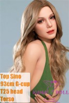 Top Sino Doll Full Silicone Torso 93cm/3ft1 G-cup T25 Head RRS+ Makeup Selectable