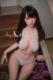 Angelkiss 150cm C-cup #27 head full silicone realistic sex doll grey lingerie