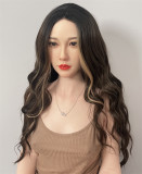 FANREAL 170 cm/5ft6 G-Cup Full Size Lifelike Silicone Sex Doll with Maria Head Black Hair
