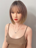 FANREAL 170 cm/5ft6 G-Cup Full Size Lifelike Silicone Sex Doll with Della Head Grey Bathrobe