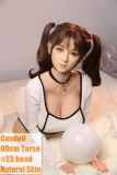 Cosdoll Sex doll 90cm/3ft Torso Large Breast H-cup #23 silicone head