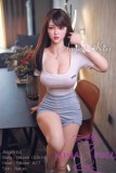 Angelkiss 160cm D-cup #LS27 head full silicone realistic sex doll white T shirt