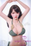 Angelkiss 160cm D-cup #LS27 head full silicone realistic sex doll green lingerie